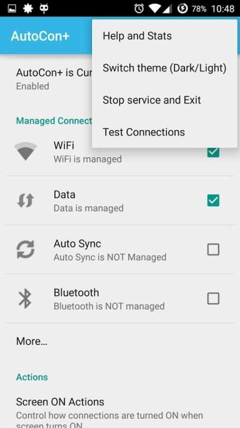 AutoCon - Save Battery & Data скриншот 5
