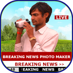 Breaking News Photo Maker أيقونة
