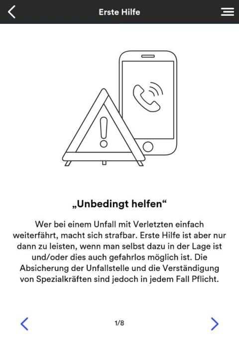 stop&go Verkehrssicherheitsapp स्क्रीनशॉट 5