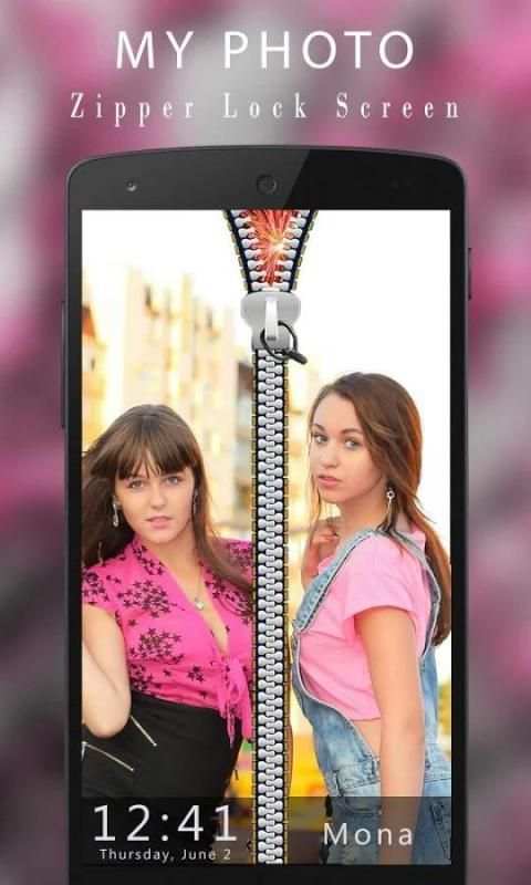 My Photo Zipper Lock Screen скриншот 4