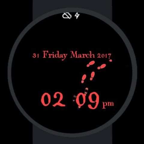 Foott Print Watch Face screenshot 5