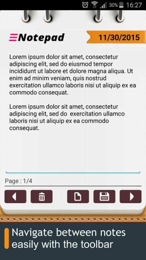 Notepad screenshot 2