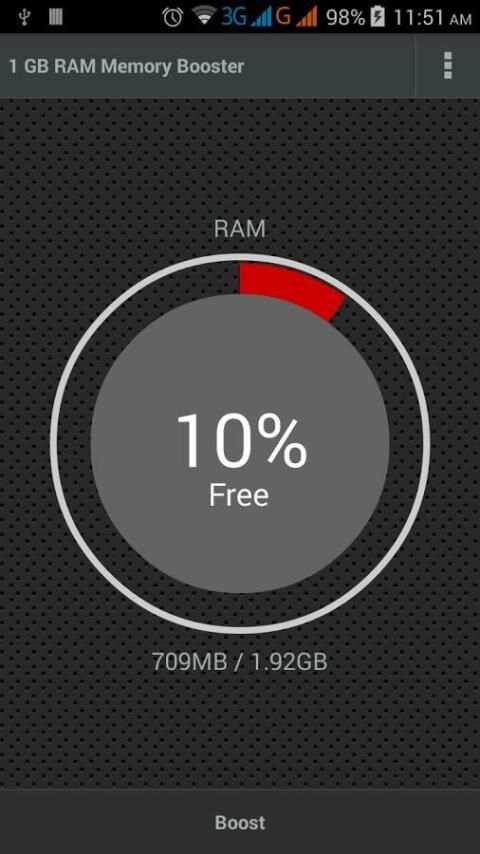 1 GB RAM Memory Booster скриншот 1