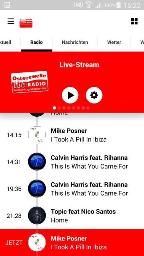 Ostseewelle HIT-RADIO M-V screenshot 1