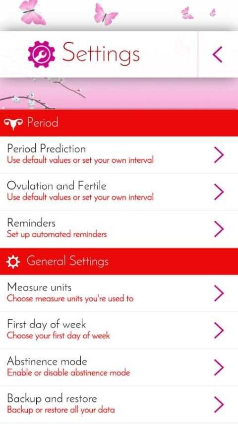 My Menstrual Calendar screenshot 7