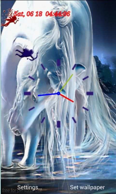 FantasyUnicorn Liveclock 1 تصوير الشاشة