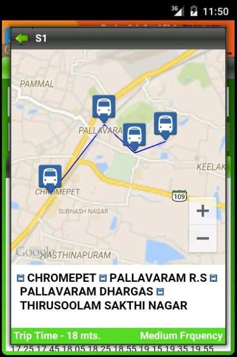 MTC Bus Route Lite скриншот 7