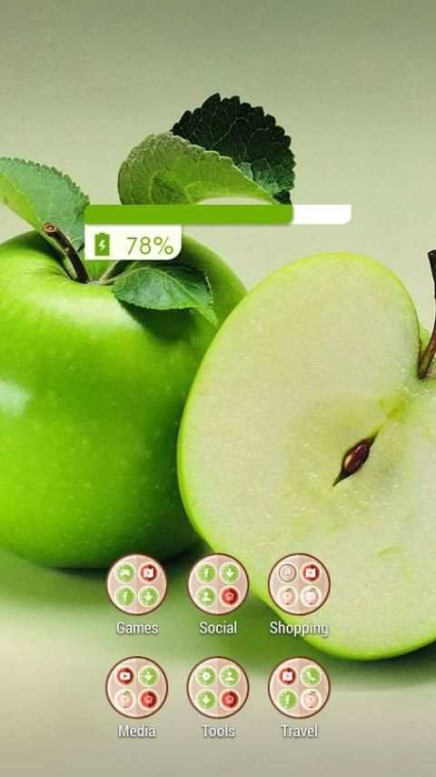 Crisp green apple theme screenshot 1