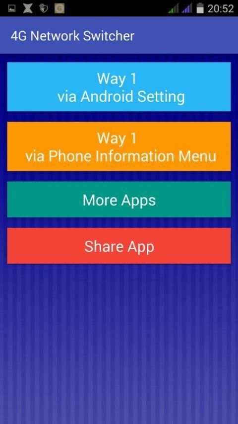 Jio 4G Network Switcher 2 تصوير الشاشة