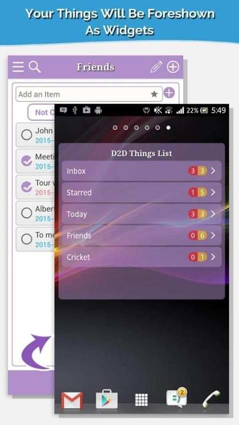 D2d Thingslist Todo Free скриншот 1