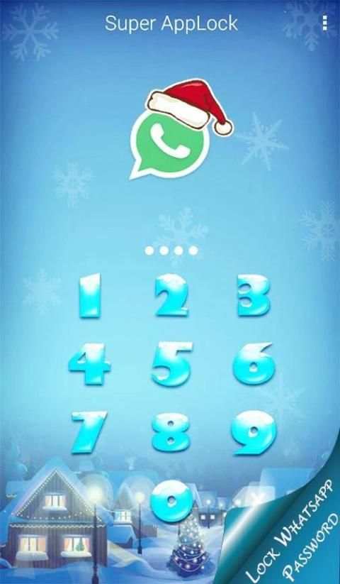 Tema Salju Langit applock screenshot 4