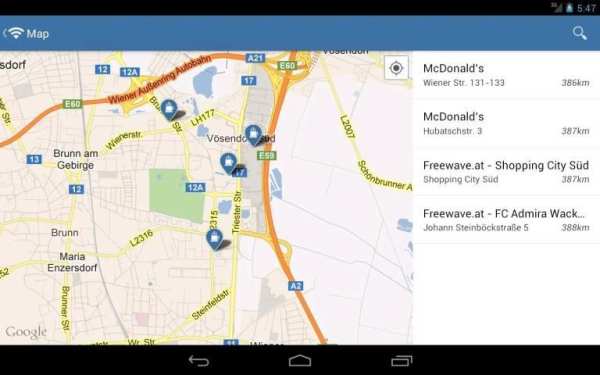 WiFi map - free Wi-Fi location स्क्रीनशॉट 2