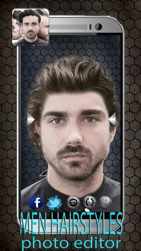 Pria Model Rambut Foto Editor screenshot 4