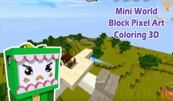 Mini World Pixel Blocks Art Coloring 3D screenshot 2
