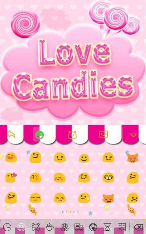 Love candies for Keyboard 1 تصوير الشاشة