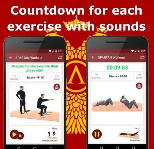 Spartan Workout скриншот 4