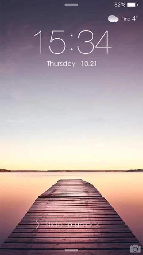 iDO Lock screen theme for OS8 स्क्रीनशॉट 5