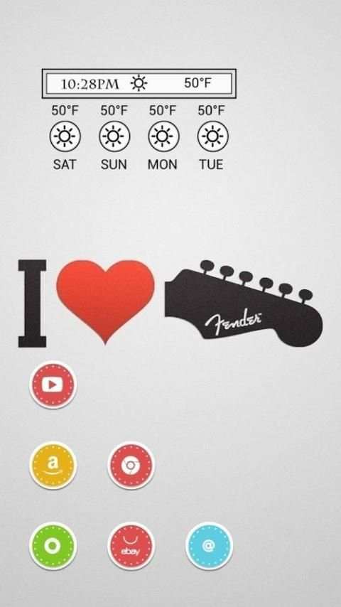 Romantic Words Theme screenshot 2