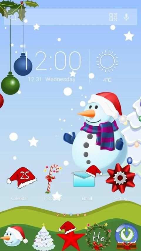 Merry Christmas Theme 3 تصوير الشاشة