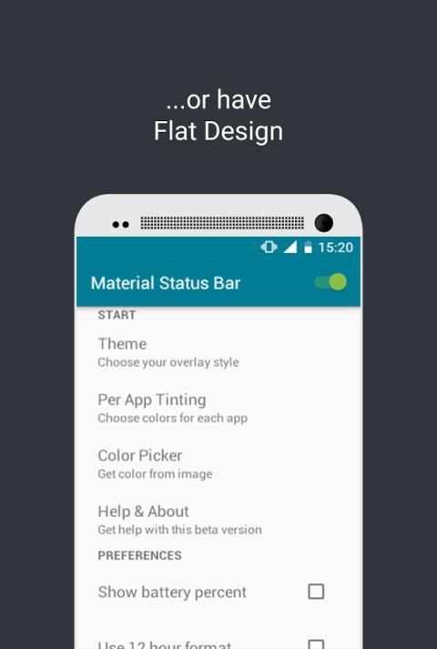 Material Status Bar скриншот 4