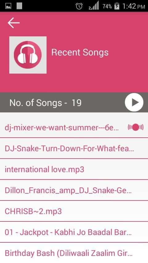 Music Player screenshot 1