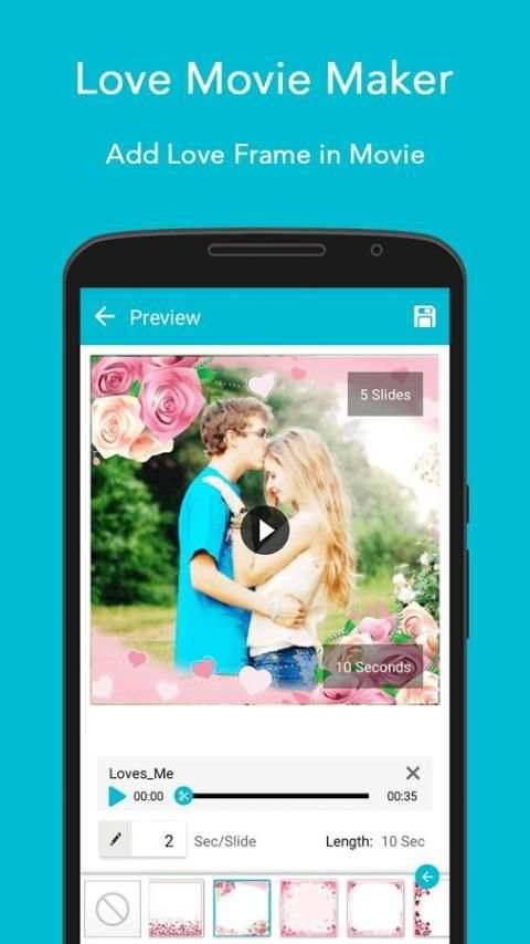 Love Movie Maker स्क्रीनशॉट 4
