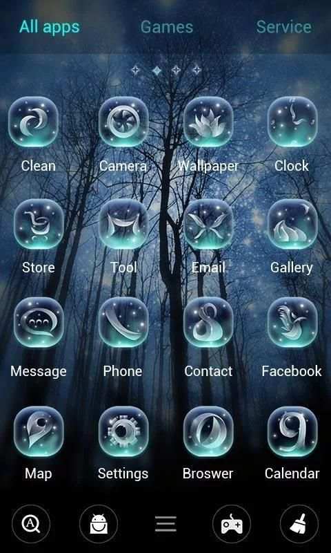 Star Night V Launcher Theme screenshot 3