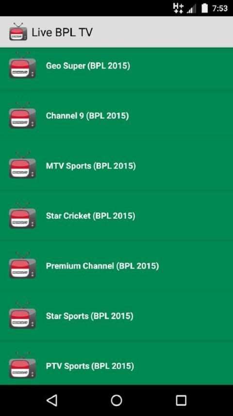 Live BPL T20 2015 Cricket TV screenshot 2