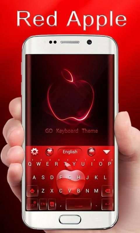 Red Apple GO Keyboard Theme screenshot 6