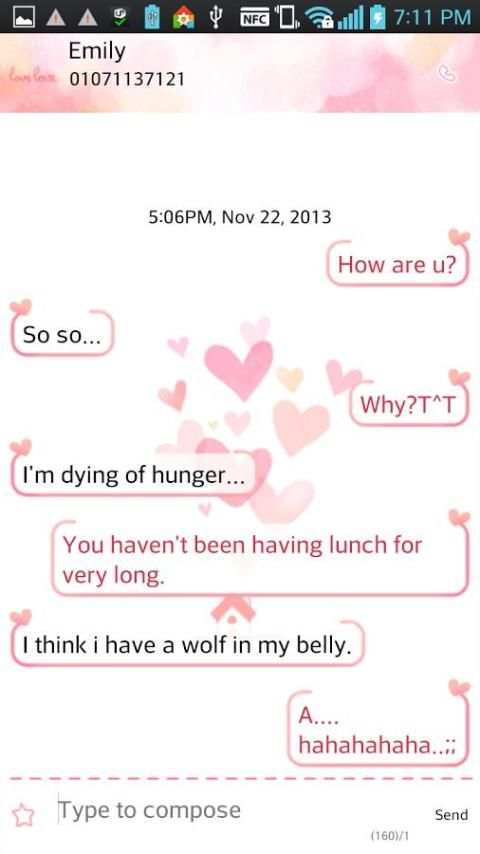 Tema SMS Cinta screenshot 3