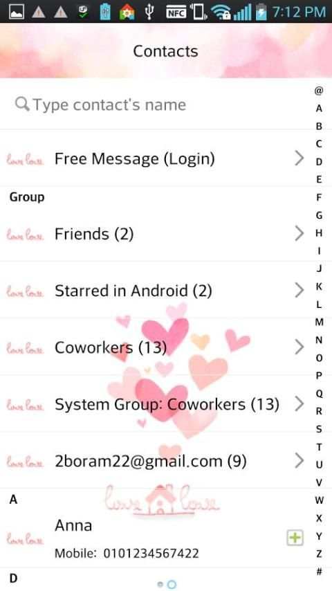 Tema SMS Cinta screenshot 2