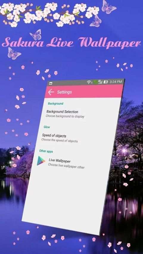 Sakura Live Wallpaper screenshot 1