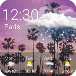 ikon Weather Clock Widget LA