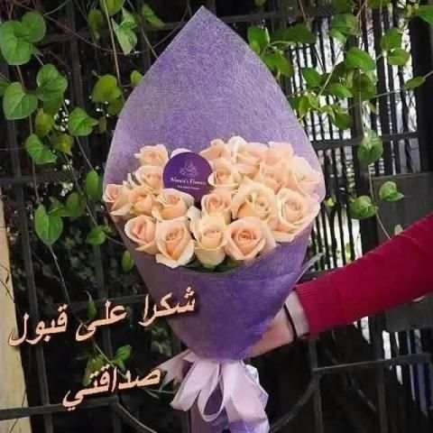 بطاقات ورد لشكر على قبول صداقة screenshot 5