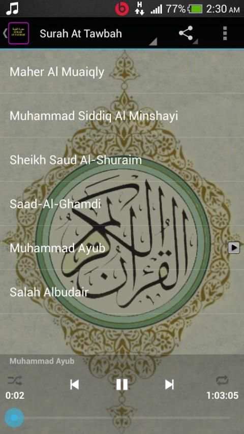 Surah At Tawbah screenshot 1