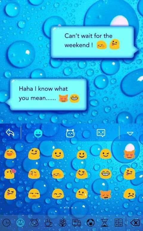 Blue water for Hitap Keyboard скриншот 1
