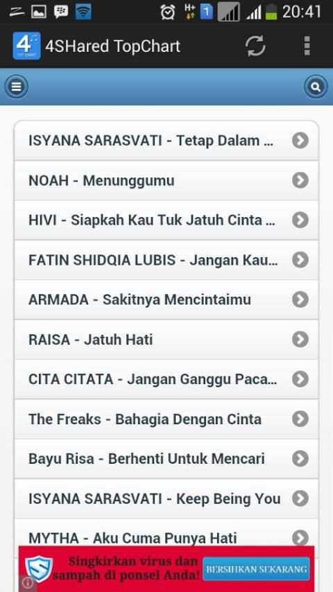 4SHared TopChart screenshot 1