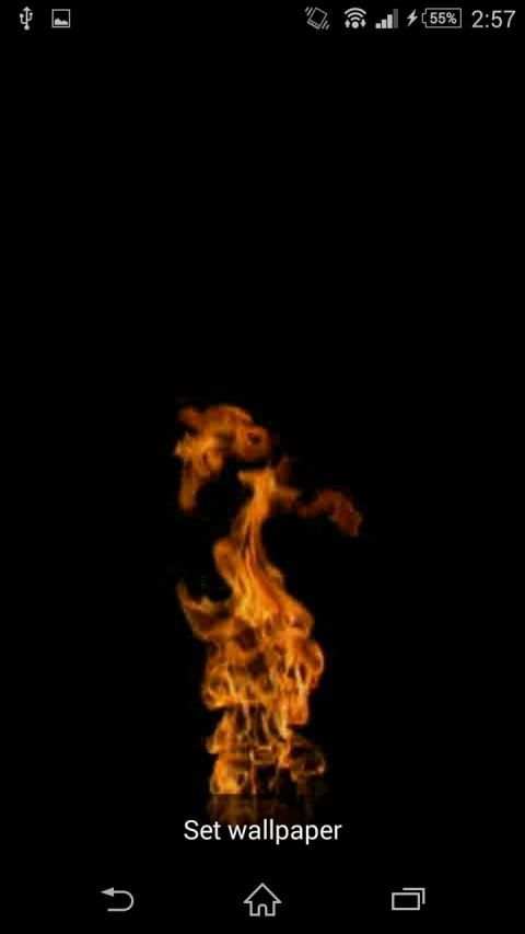 Live Wallpaper Flaming launcher screenshot 1