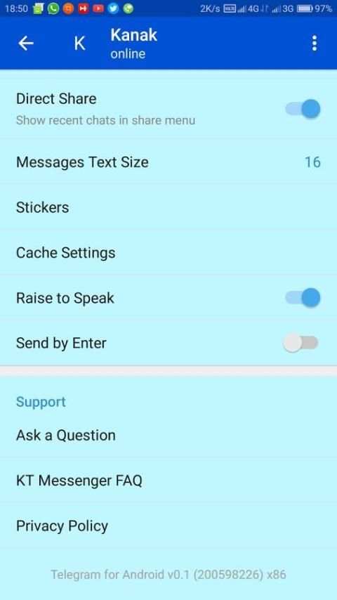 KT Messenger screenshot 1