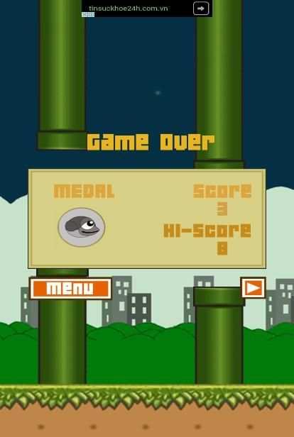 Flappy Crazy Bird स्क्रीनशॉट 1
