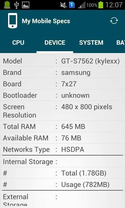 My Mobile Spec स्क्रीनशॉट 2