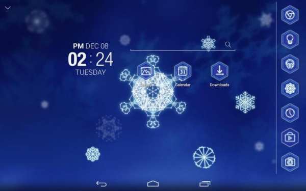 Snowflake Atom Theme 2 تصوير الشاشة