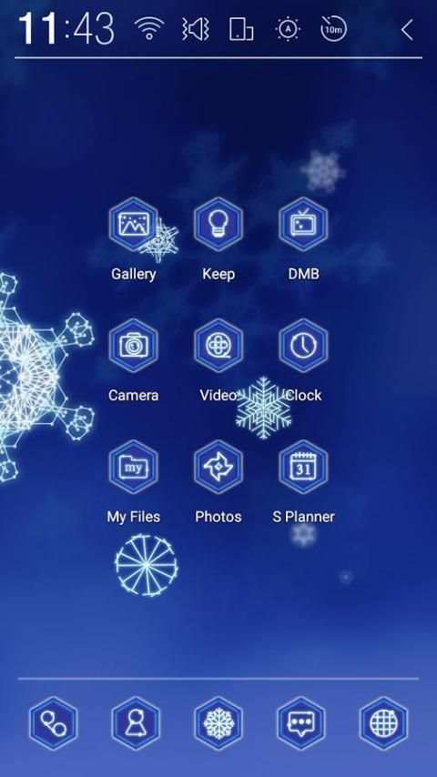 Snowflake Atom Theme 7 تصوير الشاشة