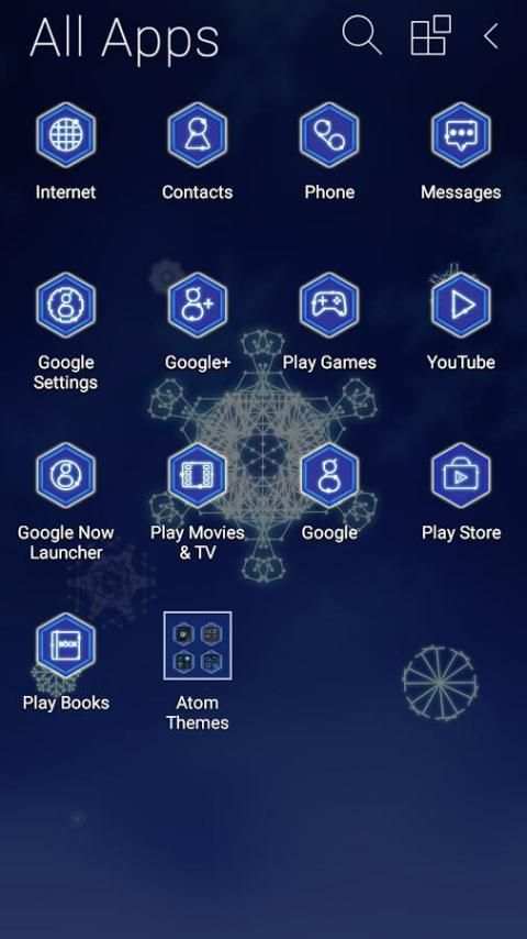 Snowflake Atom Theme 4 تصوير الشاشة