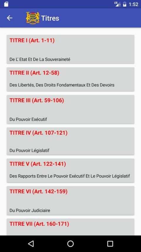 La Constitution du Tchad screenshot 6