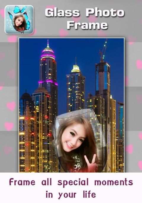 Glass Photo Frame Pic Art Foto 3 تصوير الشاشة