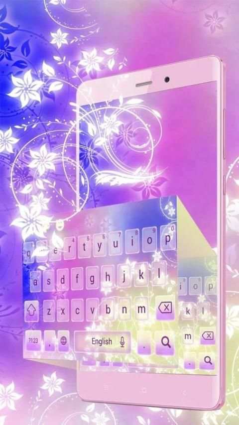 Floral Abstract-Keyboard скриншот 4