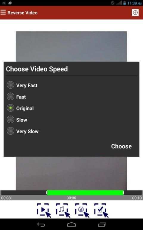 Reverse Video FX Movie Editor screenshot 1