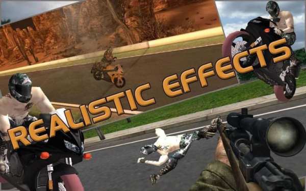 Moto Racer Sniper Attack screenshot 4