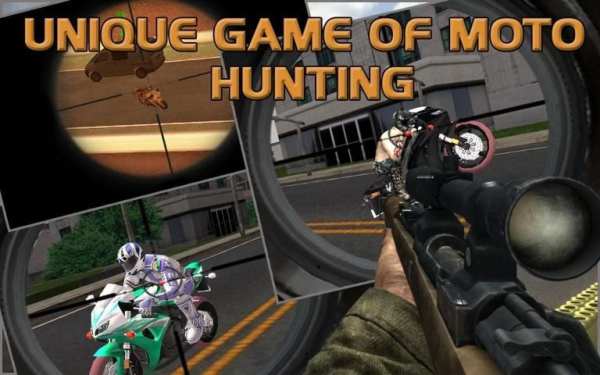 Moto Racer Sniper Attack screenshot 1